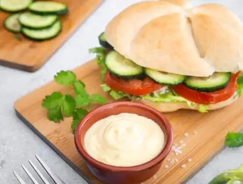 salad-and-sandwich-with-mayonnaise